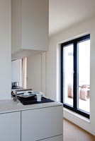 Modern open plan kitchen units