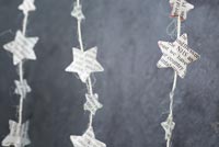 Creating a simple Christmas decoration using newspaper and string - finished decorations