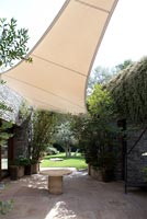 Canopy over patio