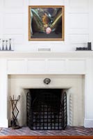 Traditional fireplace