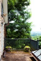 Balcony with scenic view