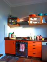 Colourful kitchen units
