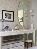 Mirrored bathroom furniture