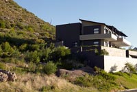Contemporary house on hillside
