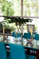 Contemporary dining room detail