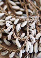 Decoration made from cowrie shells