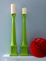 Green candlesticks