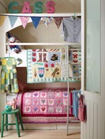 Colourful bunk beds