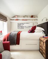 Modern bed with storage underneath