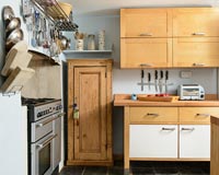 Wooden kitchen units