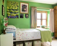 Colourful childs bedroom