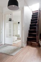 Compact wooden staircase