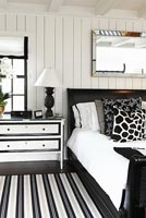 Monochrome bedroom furniture