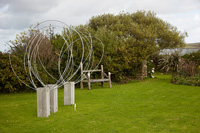 Modern garden sculpture