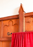 Wooden panels in converted church
