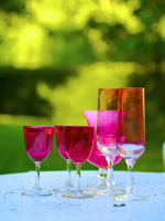 Pink tableware
