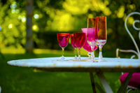 Pink tableware