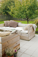 Wooden patio furniture