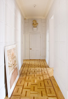 Parquet flooring in hall