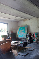 Artists studio with seating area