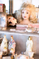 Display of dolls and ornaments
