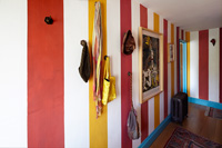 Colourful hallway