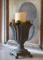 VIntage urn shaped candle holder