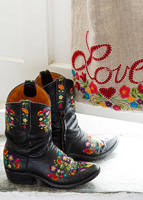 Patterned boots