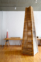 Modern wooden sculpture