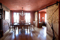 Wooden dining room