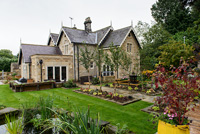 Stone house and back garden