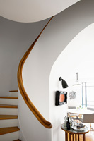 Curved art deco staircase