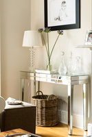 Mirrored console table