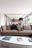 Modern brown sofa