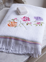 Floral towel