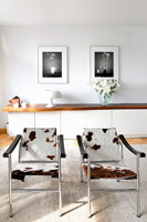 Cowhide chairs