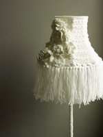 Crochet standard lamp