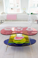 Glass coffee tables and accessories