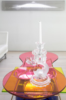 Glass coffee tables and accessories