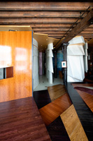 Wooden flooring and feature walls