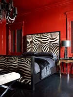 Zebra print bed