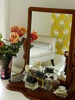 Accessories on dressing table
