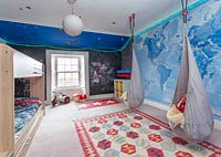 Colourful childrens bedroom