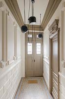 Classic entrance hall with modern lighting