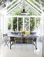 Dining area in conservatory