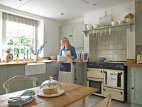 Vicky White cooking in her kitchen