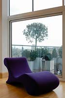 Purple chaise longue