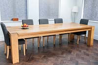 Modern oak dining table