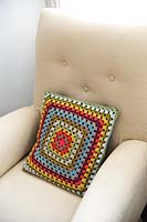 Knitted cushion