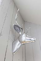 Metal stags head ornament